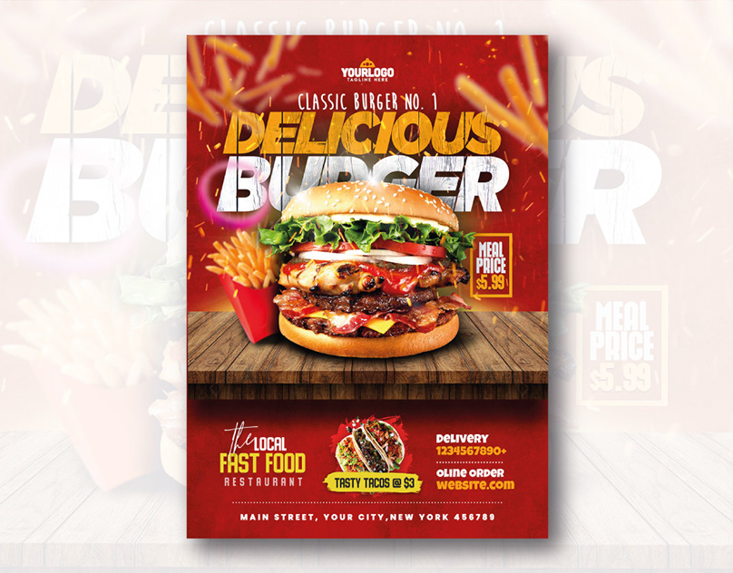 Restaurant Poster Design - design by Md Alamin Ashif